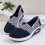 🔥 Daily Deal 50% Off - Women's Comfortable Striped Slip-On Sneakers